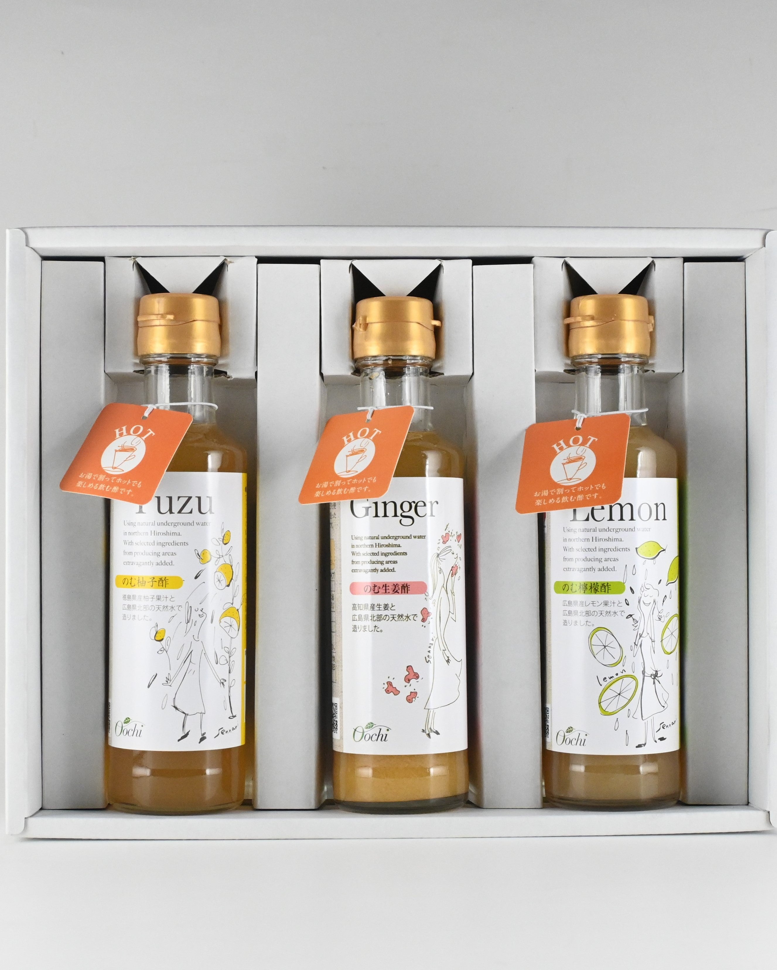 HOTのむ酢セット(柚子・生姜・檸檬)【91311150】
