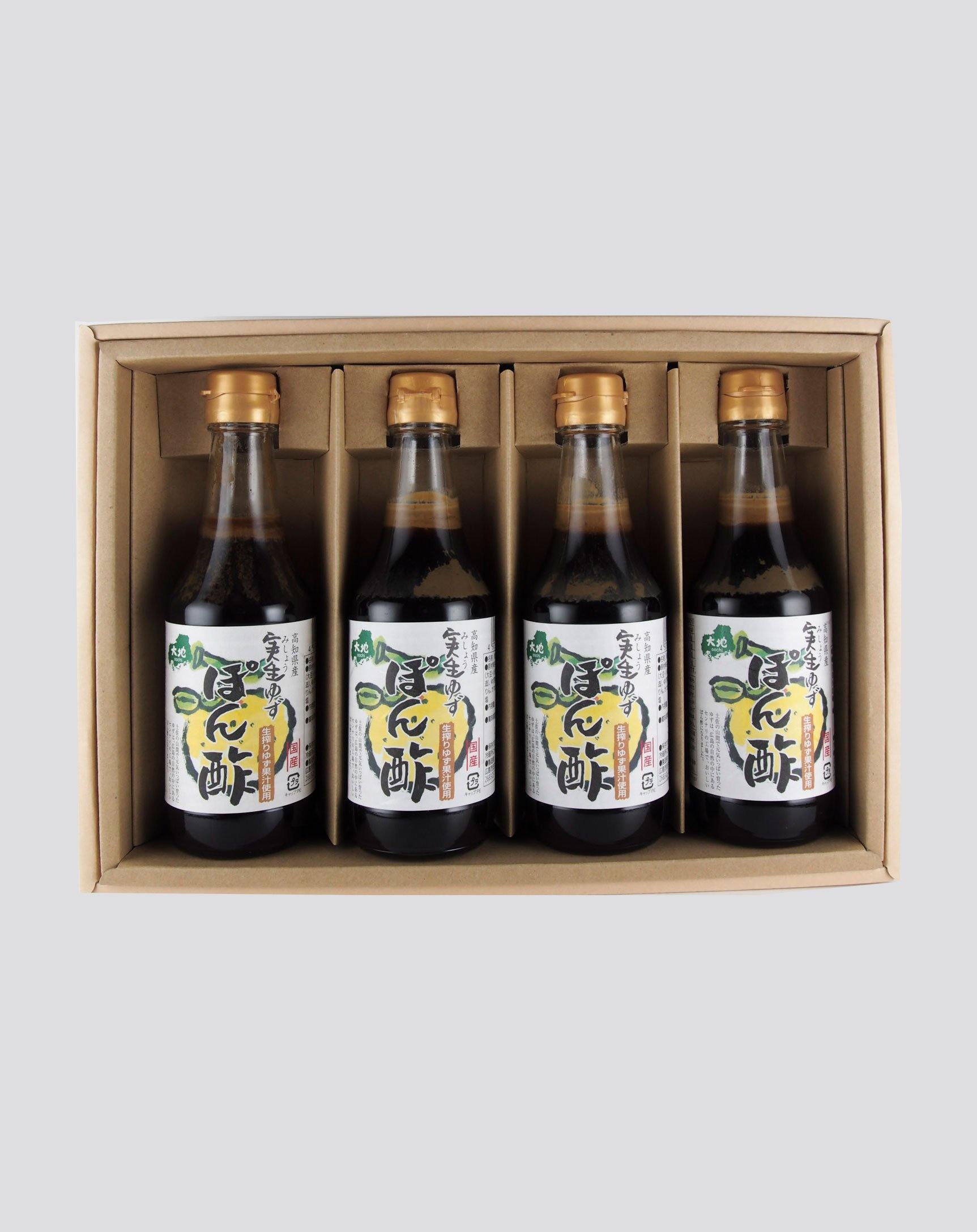 実生 ゆずぽん酢 4本セット【91100023】 - センナリ おいしさ研究所 大地