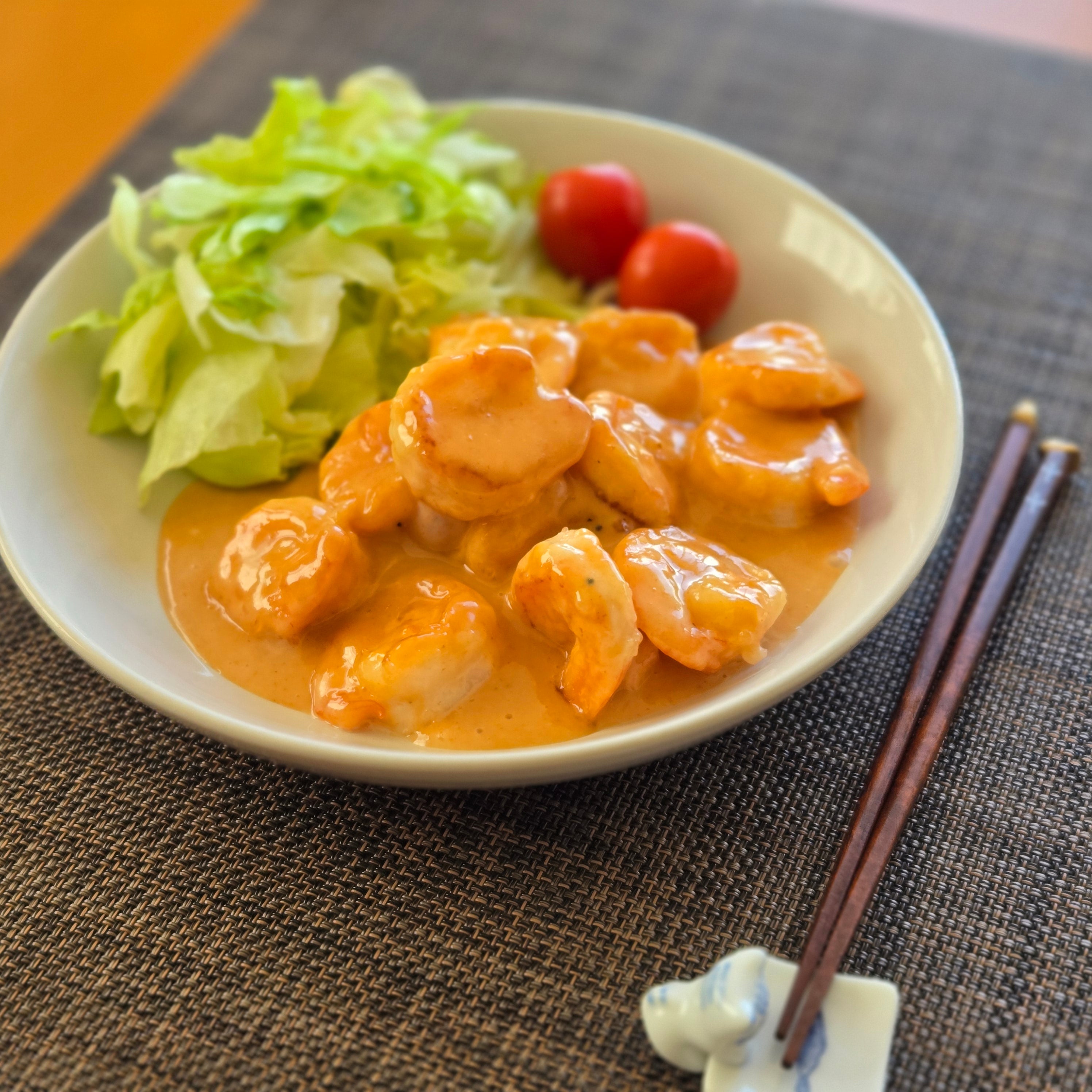 オイスターソースでコクうまエビマヨ