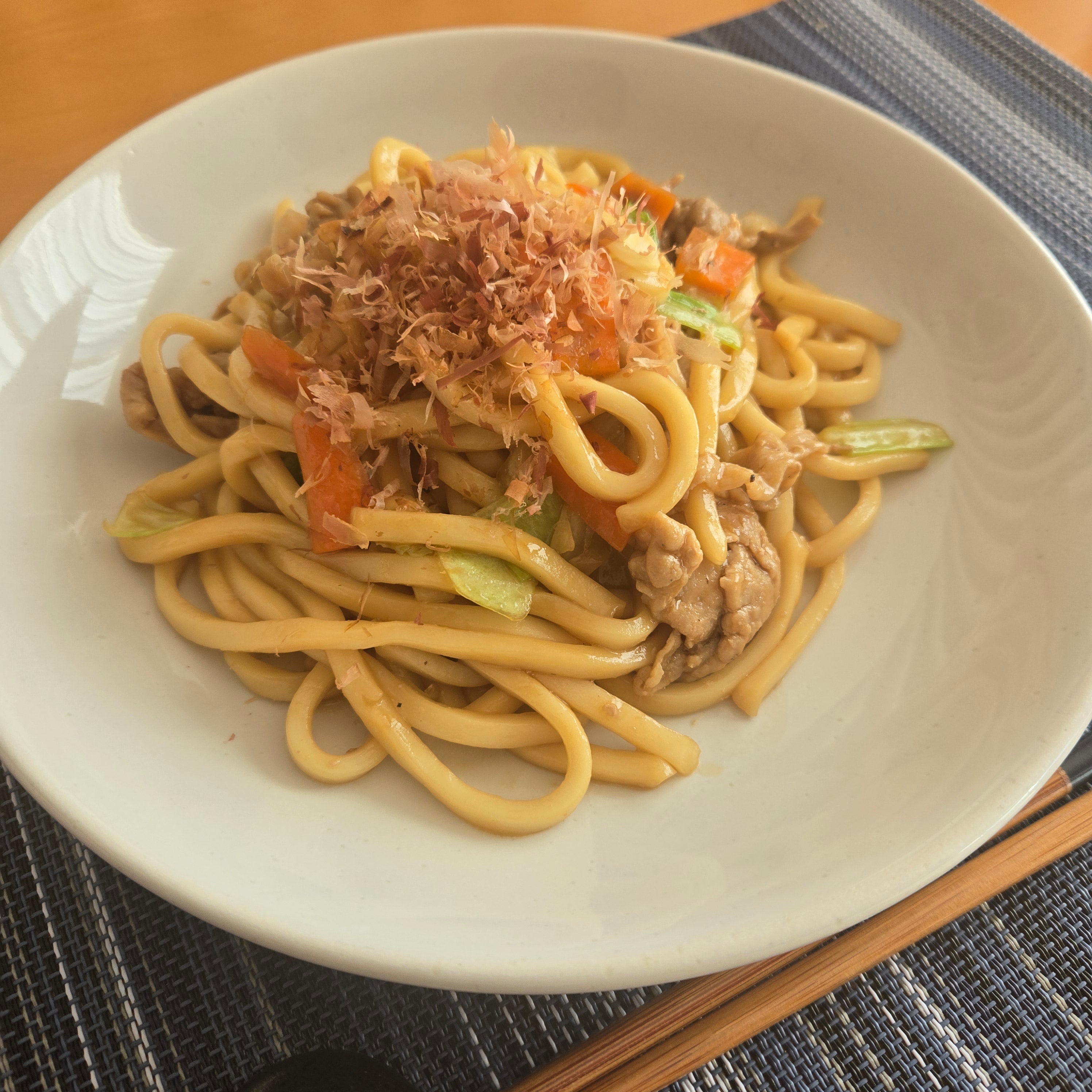 オイスターソース焼きうどん
