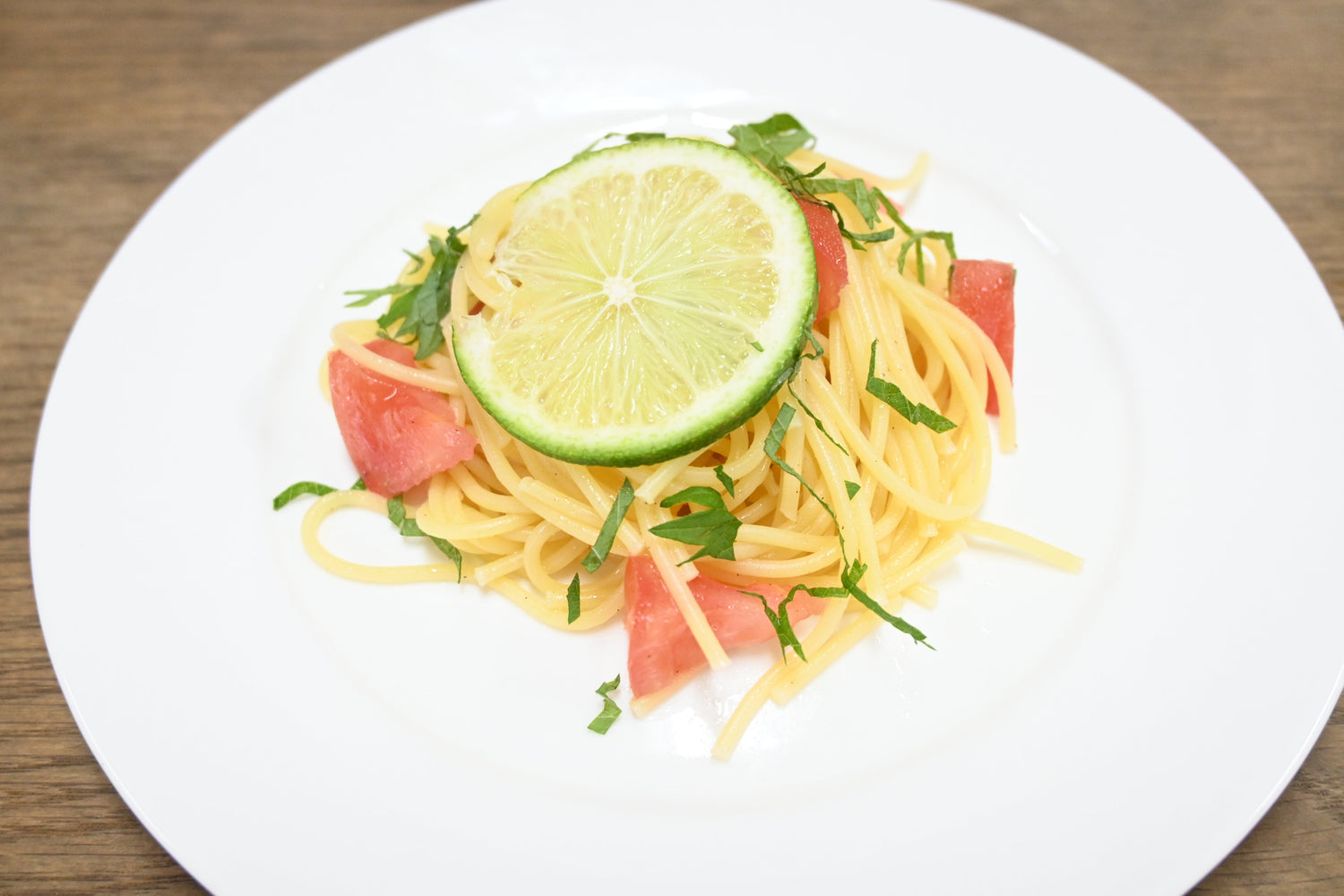 瀬戸内ライム酢の冷製パスタ