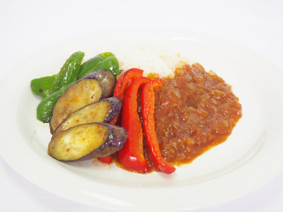 野菜たっぷり！お好みソースでカレーライス