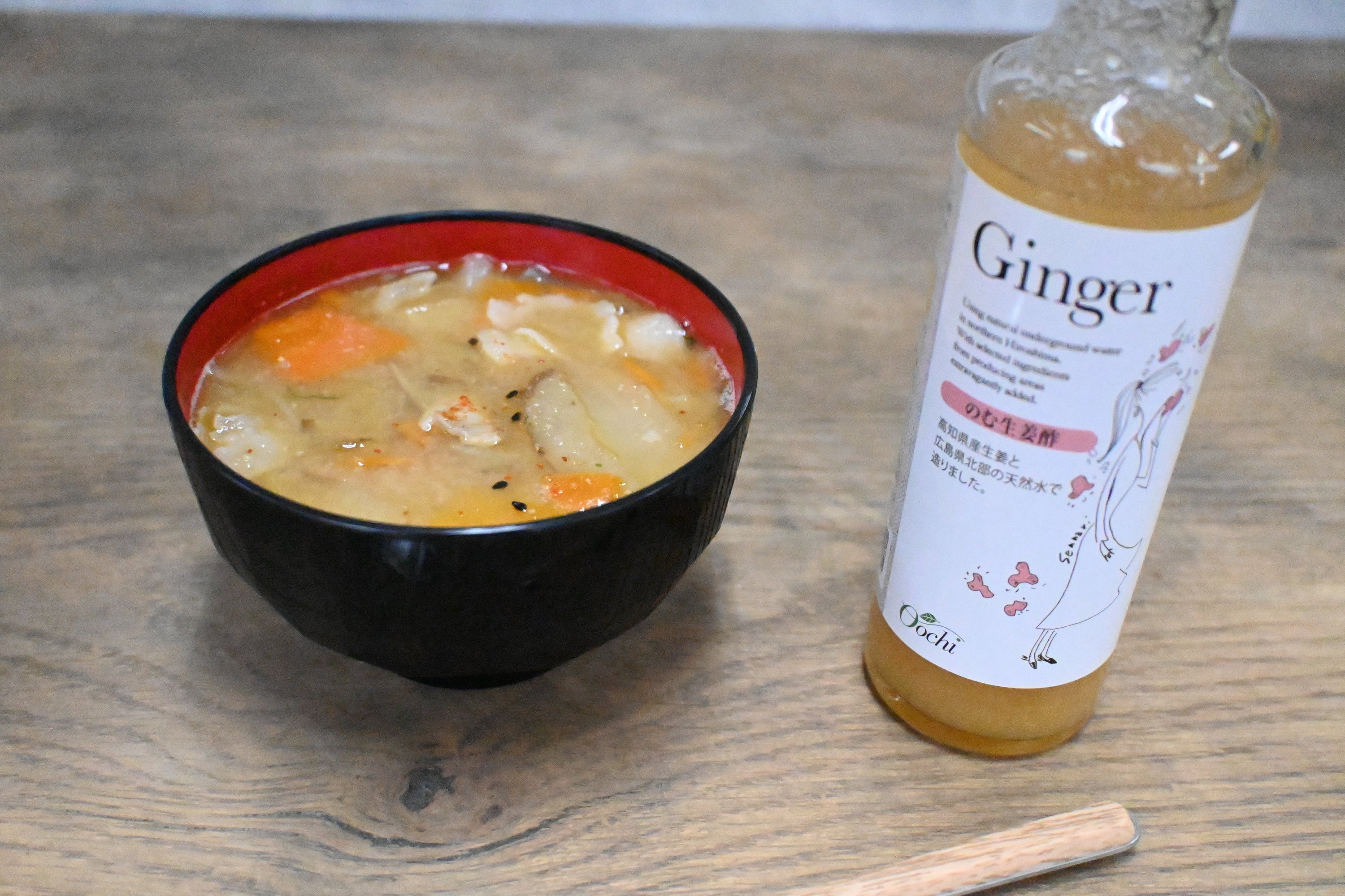 のむ生姜酢入り豚汁